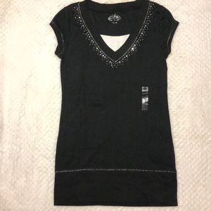 Black layered shirt